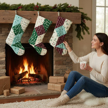 Load image into Gallery viewer, Cozy Quilt-mas Stocking