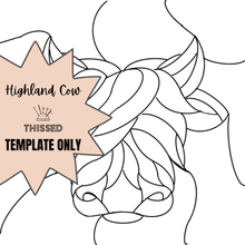 Load image into Gallery viewer, Highland Cow Kinusaiga Template *DIGITAL DOWNLOAD*
