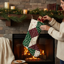 Load image into Gallery viewer, Cozy Quilt-mas Stocking
