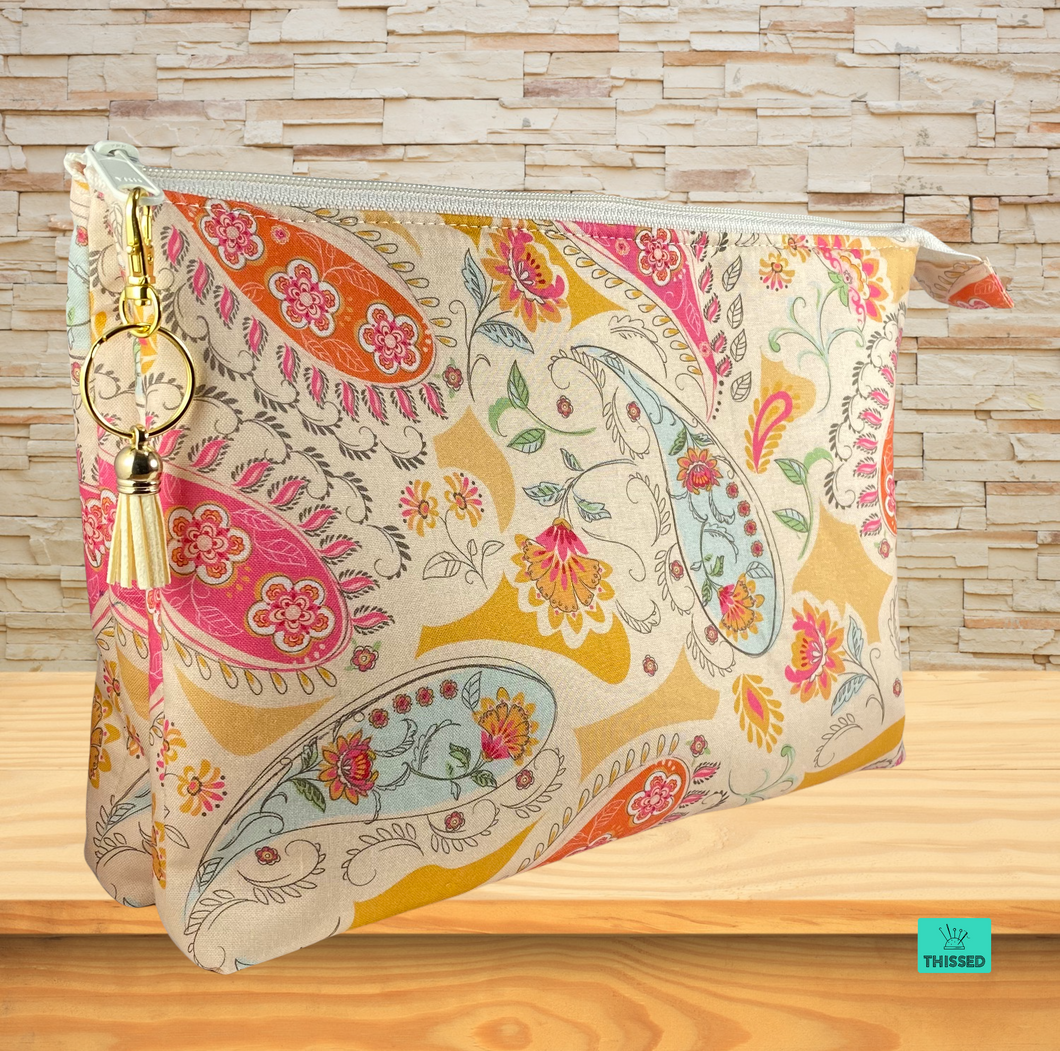 Paladin Pouch- Peach Paisley